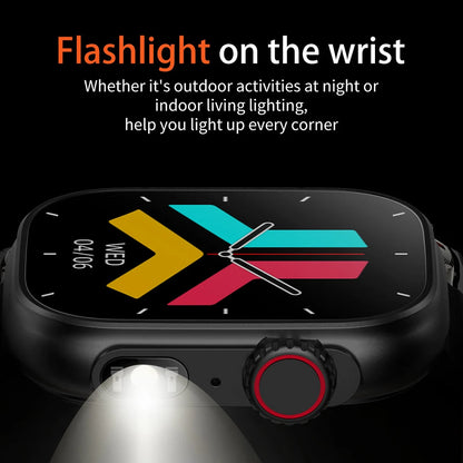 Man Smart Watch Flashlight Temperature Monitor Bluetooth Call Smartwatch Fitness Clocks Waterproof Watches for Women Xiaomi 2025