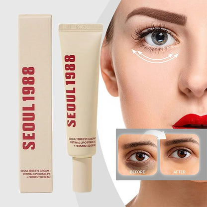 Instant Eye Bag Removal Cream SEOUL 1988 Retinol Anti-Wrinkle Lifting Firming Fade Fine Line Anti Dark Circle Puffiness Eye Care