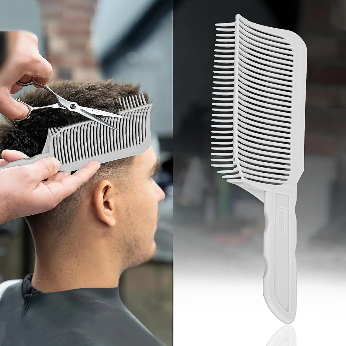 1/2/3Pcs Barber Hair Comb Kit Flat Top Hair Cutting Fading Stying Fade Comb  Men Fade Brush Salon Hair Tool Accessories