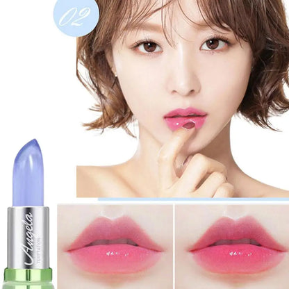 6-Color Moisturizing Aloe Vera Jelly Color Changing Lipstick Lasting Nutritious Lip Balm Gentle Magic Temperature Color Change