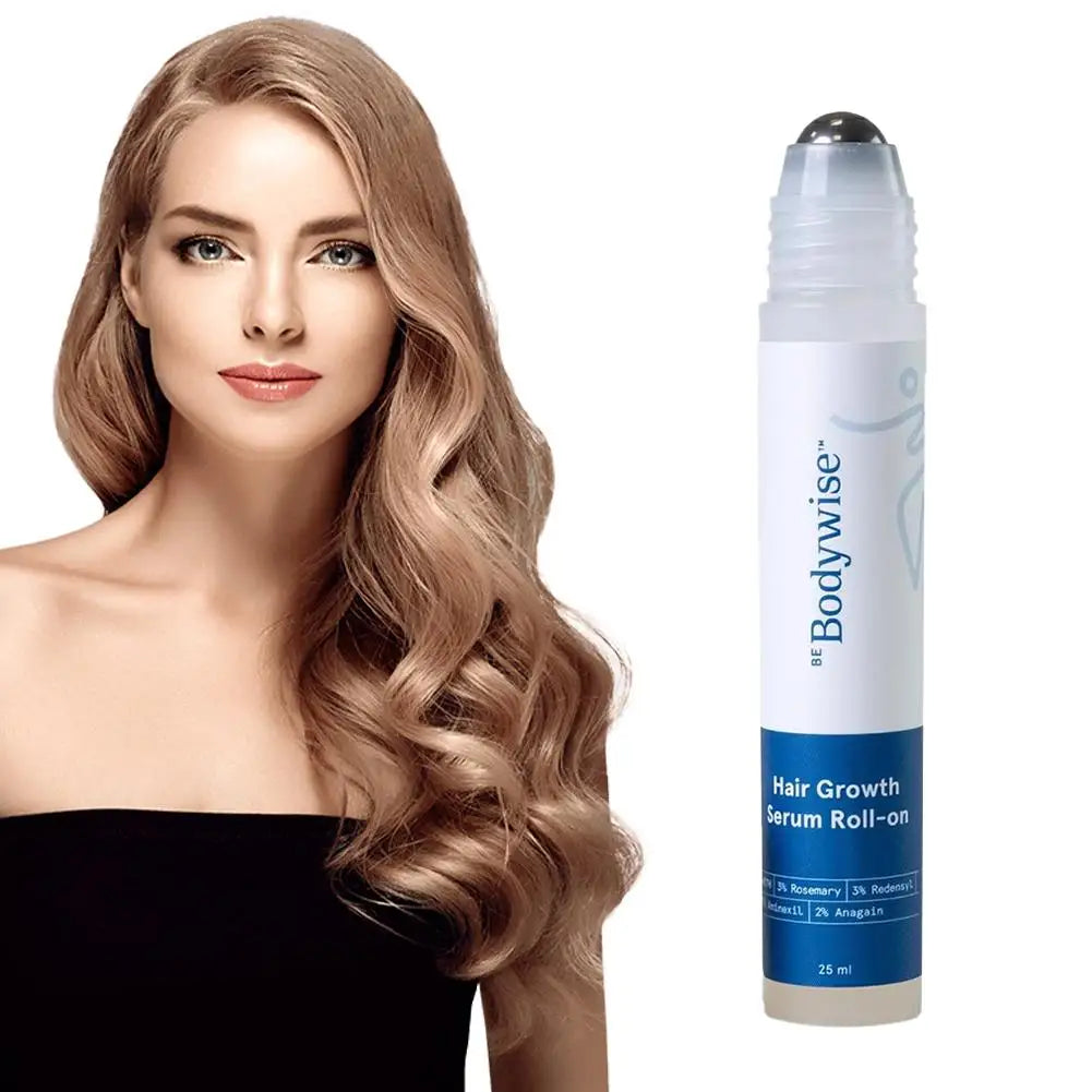 Rosemary Hair Serum Rolling Ball Essence Hair Root Strengthen Serum Scalp Care Essential Massage Roller Ball Nourishing