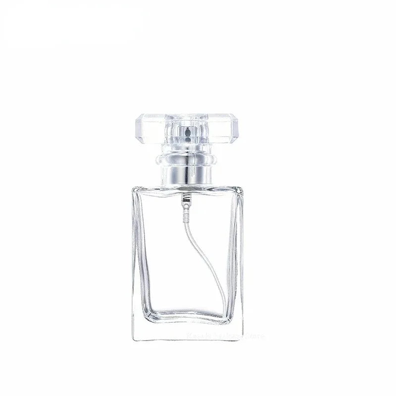 1/3/5pcs 30/50/100ml Perfume Bottle Glass Frosted Square Portable Pressed Fine Spray Aromatherapy Separate Bottle Wholesale