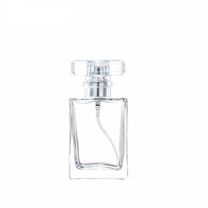 1/3/5pcs 30/50/100ml Perfume Bottle Glass Frosted Square Portable Pressed Fine Spray Aromatherapy Separate Bottle Wholesale