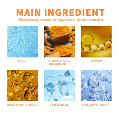 WEST MONTH Turmeric Anti-Oxidation Face Serum Creamy Easy-To-Use-Absorbent Texture Restore Skin Elasticity Hydration 30ml