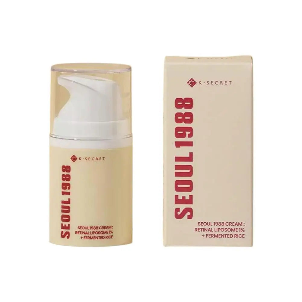 50ml Seoul 1988 Retinol Rice Soothing and Firming Cream Improves Dry and Rough Skin, Lifting and Firming Moisturizing Cream