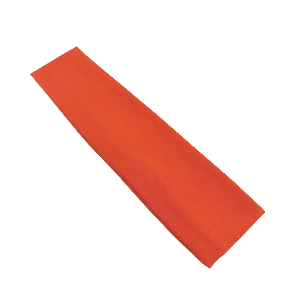 New Summer Sports Yoga Headbands for Women Adjustable Men Running Absorb Sweat Elastic Hair Bands Solid Color Headband Wholesale