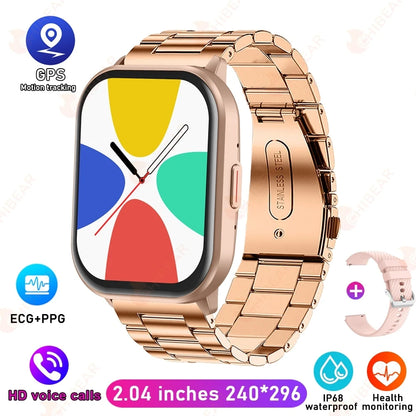 2025 New For Xiaomi Huawei Samsung Smart Watch Men Women Heart Rate Blood Pressure Fitness Tracker Bluetooth Call Smartwatch Man