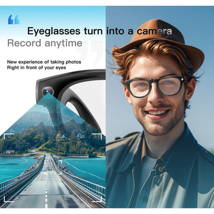 LIGE 200W Video Shoot Camera Smart Glasses Open Ear Sound Speakers Bluetooth Calling Wearable Smart Photochromic Lens Sunglasses