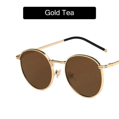 Hip Hop Metal Frame Fishing Women's Eyewear Women Men Sunglasses Round Sun Glasses Shades