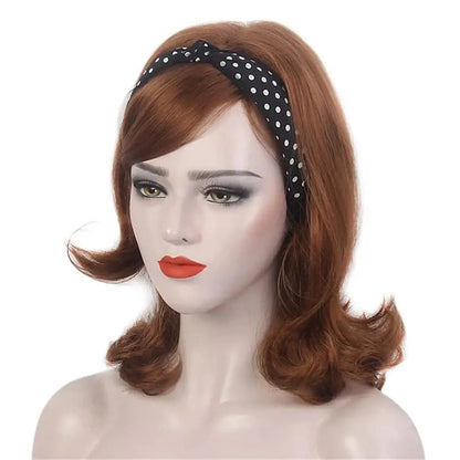 Black Anti-warped Hair Bun Short Hair Chemical Fiber Synthetic Wig | Asian TV Series Age Sense Women's Wave Wig