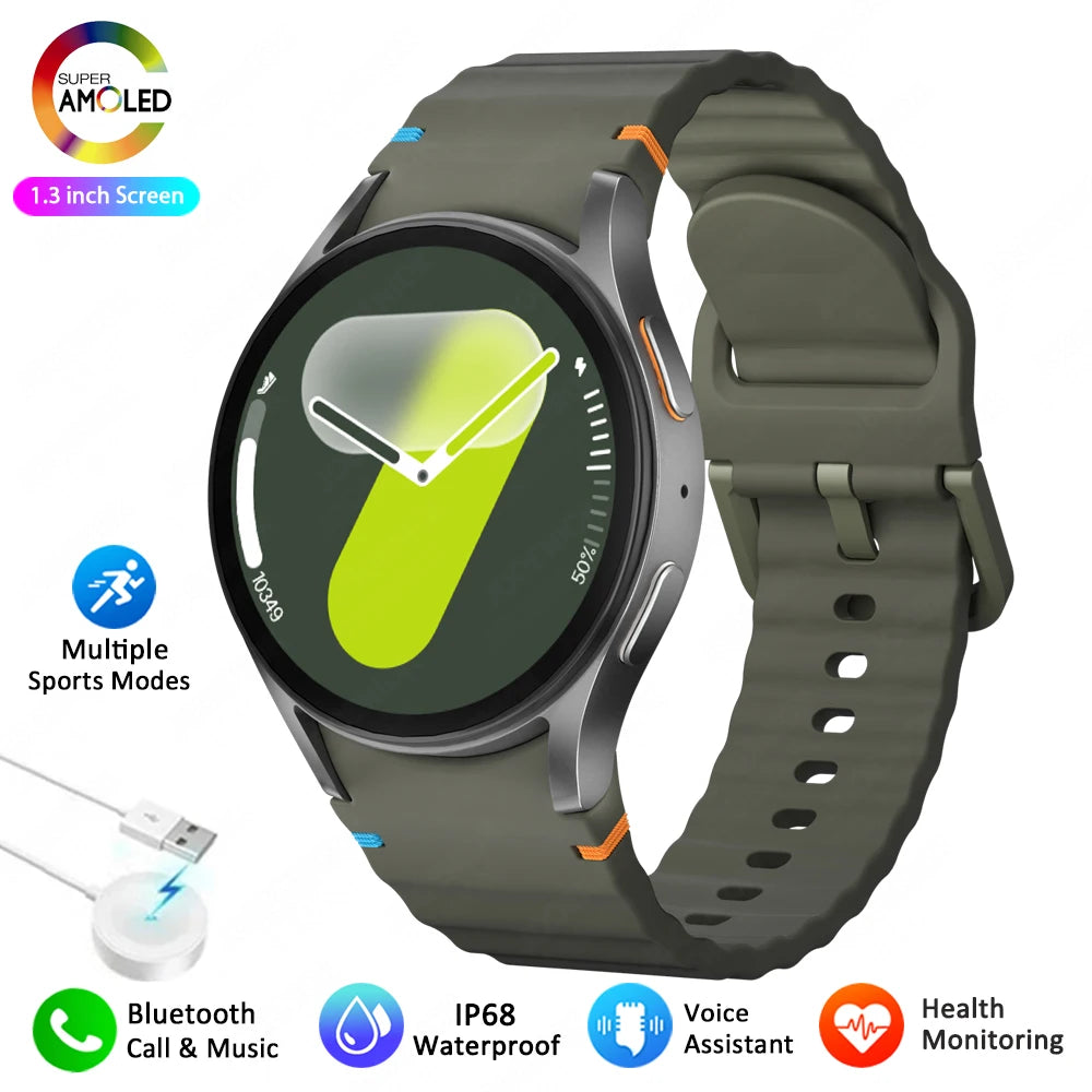 Watch 7 mini NFC GPS Smart Watch Women Health Sport Watch AMOLED Display Heart rate Games Bluetooth call Waterproof Men Watch