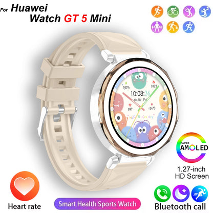 2025 New Original For Huawei Watch GT5 Mini Smart Watch Men Body Temperature Bluetooth Call NFC GPS Sport Women Watch For Huawei