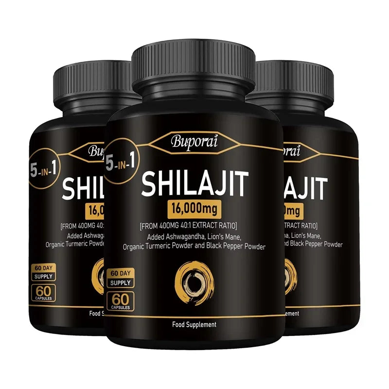 Himalaya Shilajit Capsule Original High in Trace Minerals for Energy,Muscle Strength&Immunity, Endurance for Adult