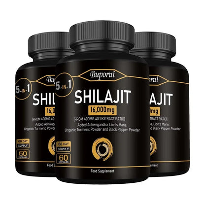 Himalaya Shilajit Capsule Original High in Trace Minerals for Energy,Muscle Strength&Immunity, Endurance for Adult