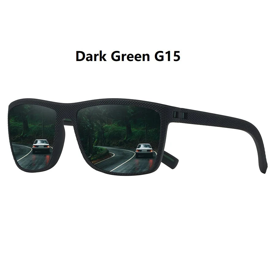 Fashion Vintage Check Pattern Square Sunglasses Men Women Fishing Driving Man Luxury Brand Designer Sun Glasses UV400 Eyewear