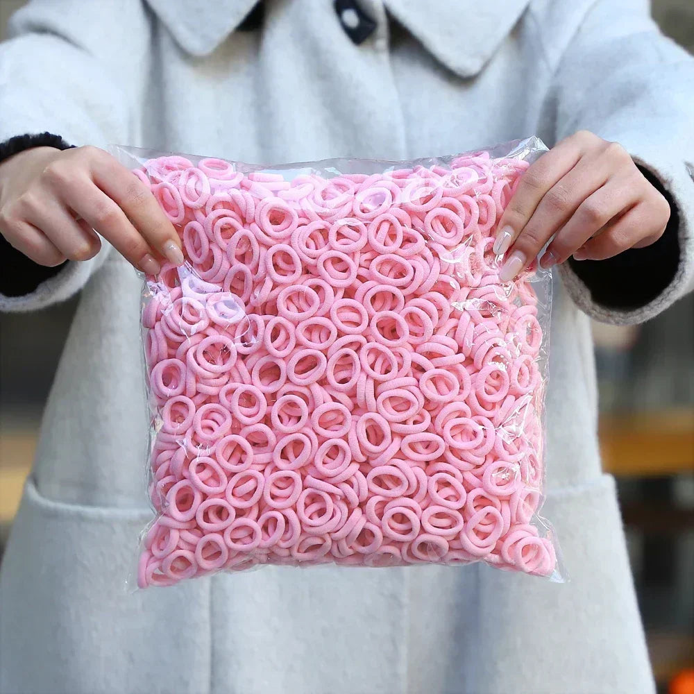 20/50/100Pc Elastic Hair Bands Girls Hair Accessories Mini Colorful Nylon Headband Kids Ponytail Holder Scrunchie Ornaments Gift