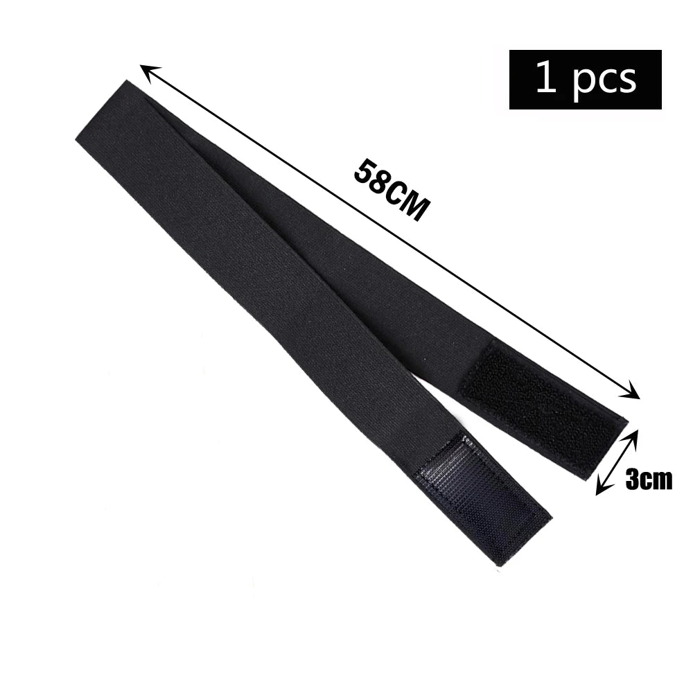 Fashion Hair Elastic Band For Wigs Adjustable Edge Scarf Elastic Headband With MagicTape for Women Lace Wigs