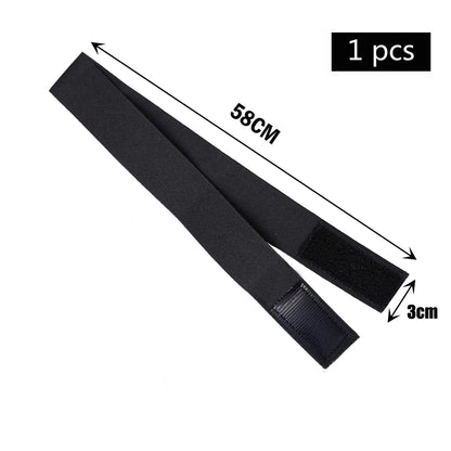 Fashion Hair Elastic Band For Wigs Adjustable Edge Scarf Elastic Headband With MagicTape for Women Lace Wigs