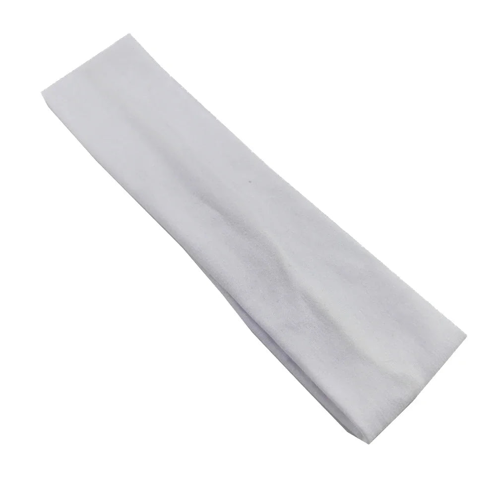 New Summer Sports Yoga Headbands for Women Adjustable Men Running Absorb Sweat Elastic Hair Bands Solid Color Headband Wholesale