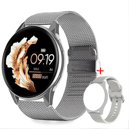 1.28" Dual-Strap Smart Watch – HD Display, Wireless Calls, Custom Wallpapers. Android/iOS Compatible. Fitness, Alerts, Music Con