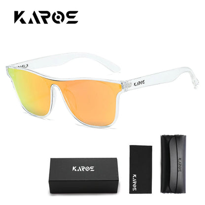 KAROS Polarized Sunglasses For Men Women Square Oversized Anti Glare Driving Eyewear Mirror Sun Glasses Women UV400 Goggles YZ20