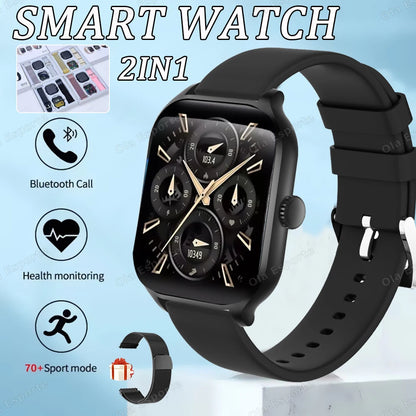 For Android IOS New Smart Watch Bluetooth Call Fitness Tracker Heart Rate Monitor Alarm Clock Outdoor Sports Monitoring Watches