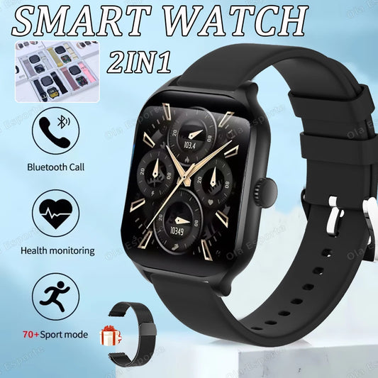 For Android IOS New Smart Watch Bluetooth Call Fitness Tracker Heart Rate Monitor Alarm Clock Outdoor Sports Monitoring Watches