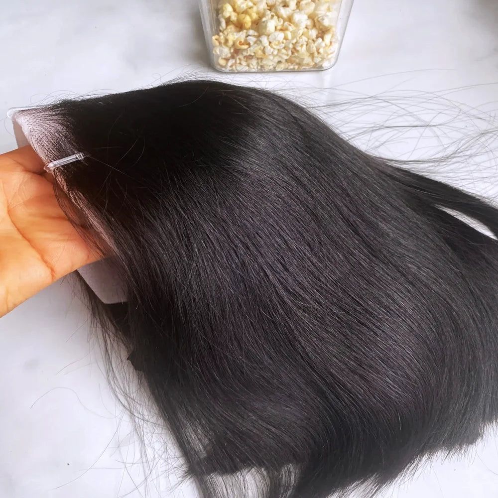 Transparent 13x4 Bone Straight HD Lace Front Human Hair Bob Wigs Brazilian Glueless 4x4 Lace Closure Short Bob Wig 230% Density