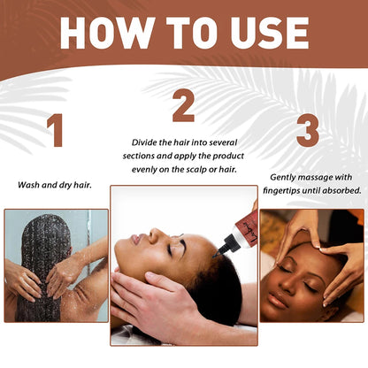 Natural Batana Oil Moisturizing Nourishing Promotes Scalp Health Treatment Product Anti-Frizz Smooth Hair Oil for All Hair Types