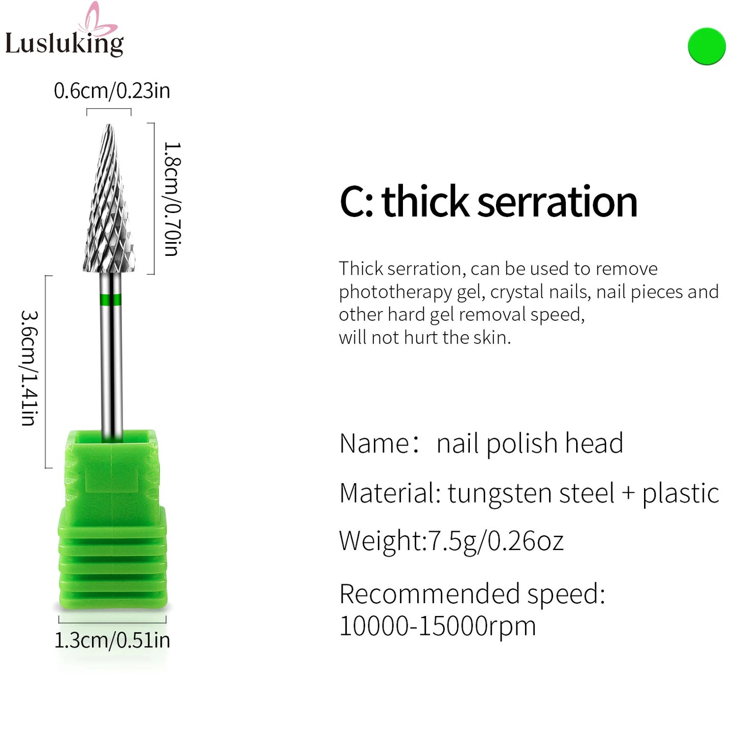 Tip Tungsten Carbid Nail Drill Bits Electric Manicure Drill Accessory Milling Cutters for Nail Gel Polish Remover Nail Tools