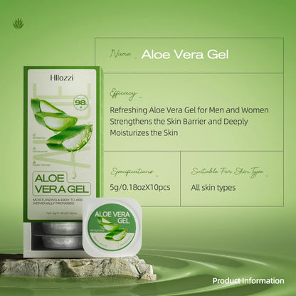 Aloe Vera Gel Set Suitable for body and facial care Contains aloe vera ingredients for hydration, deep cleansing