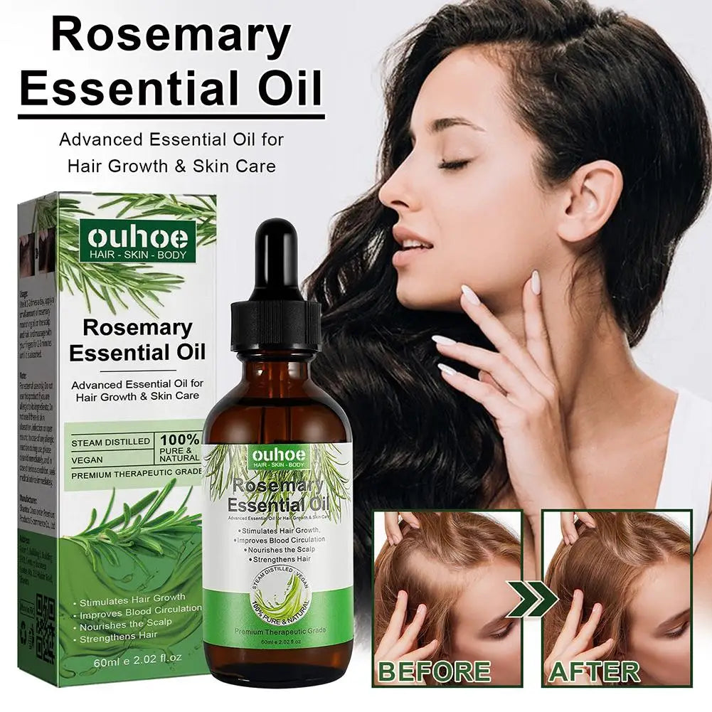 Rosemary Essential Oil Hair Care Oils Pure Natural 30ml/60ml Hair Essential Oils For Nourish Shiny Hair Healthy Care