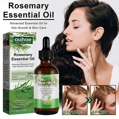 Rosemary Essential Oil Hair Care Oils Pure Natural 30ml/60ml Hair Essential Oils For Nourish Shiny Hair Healthy Care