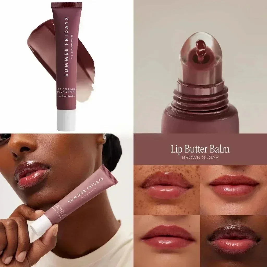 Summer Fridays Lip Balm Moisturizing Mirror Lip Gloss Lip Pink Sugar Coffee Cake Smell Vanilla Lipstick Transparent Oil Makeup