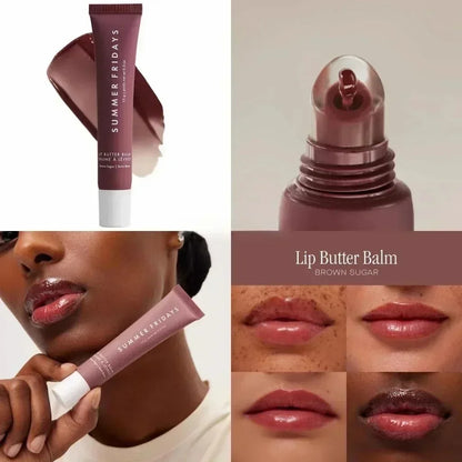 Summer Fridays Lip Balm Moisturizing Mirror Lip Gloss Lip Pink Sugar Coffee Cake Smell Vanilla Lipstick Transparent Oil Makeup