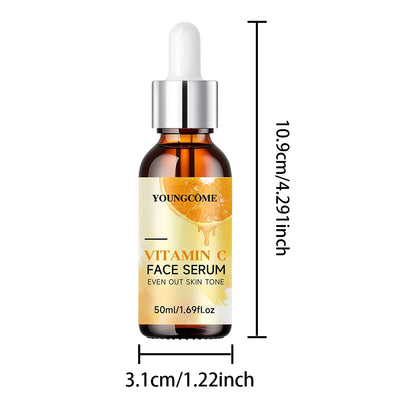 Facial Moisturizing Essence 30ml/50ml-Rich in Vitamin C,Aloe Vera and Hyaluronic Acid, moisturizes, brightens tightens the skin