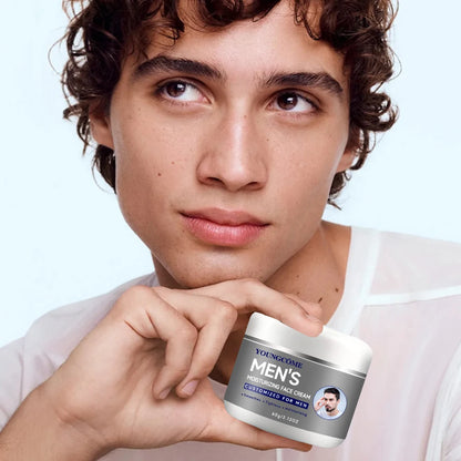 Men's Moisturizing Collagen cream with retinol and vitamins, refreshing and hydrating, improves skin elasticity, day and night