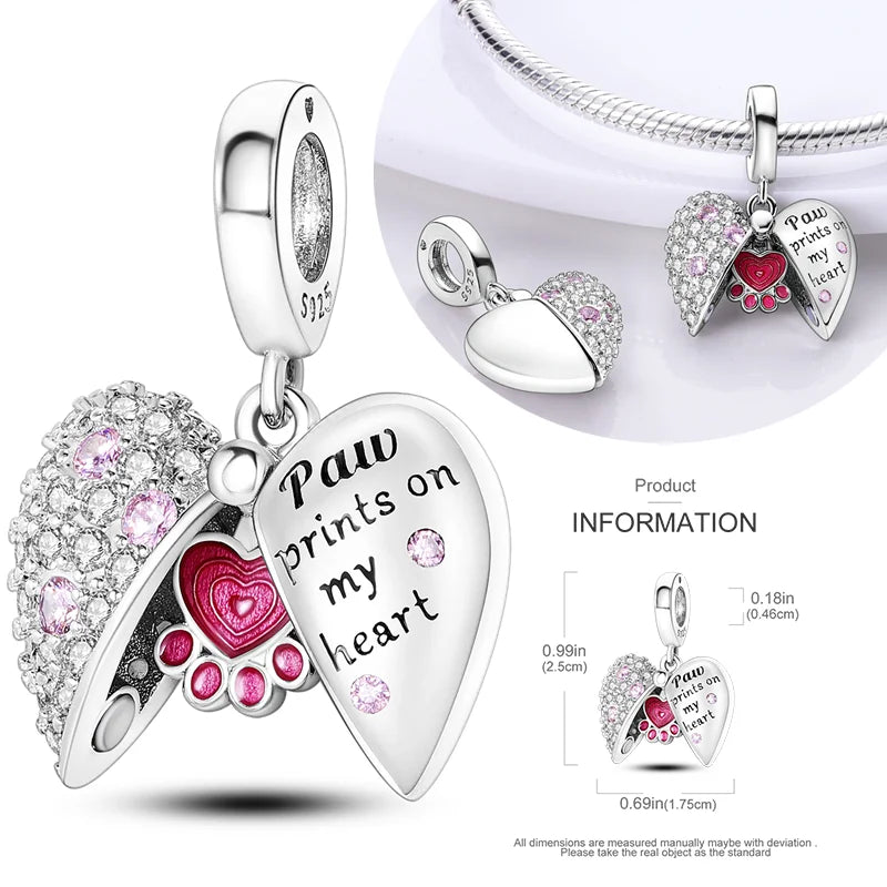 Hot Sale 925 Silver Charms Beads Perfume Animal Butterfly Pendants Fit Original Bracelet DIY Jewelry