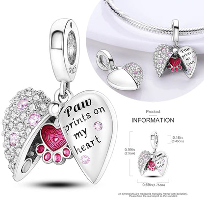 Hot Sale 925 Silver Charms Beads Perfume Animal Butterfly Pendants Fit Original Bracelet DIY Jewelry