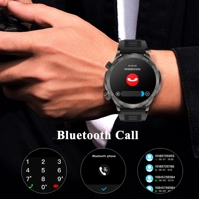 2025 New Smart Watch Watch HD Screen Bluetooth Call GPS Trajectory NFC Heart Rate Compass Outdoor Sports Waterproof SmartWatch