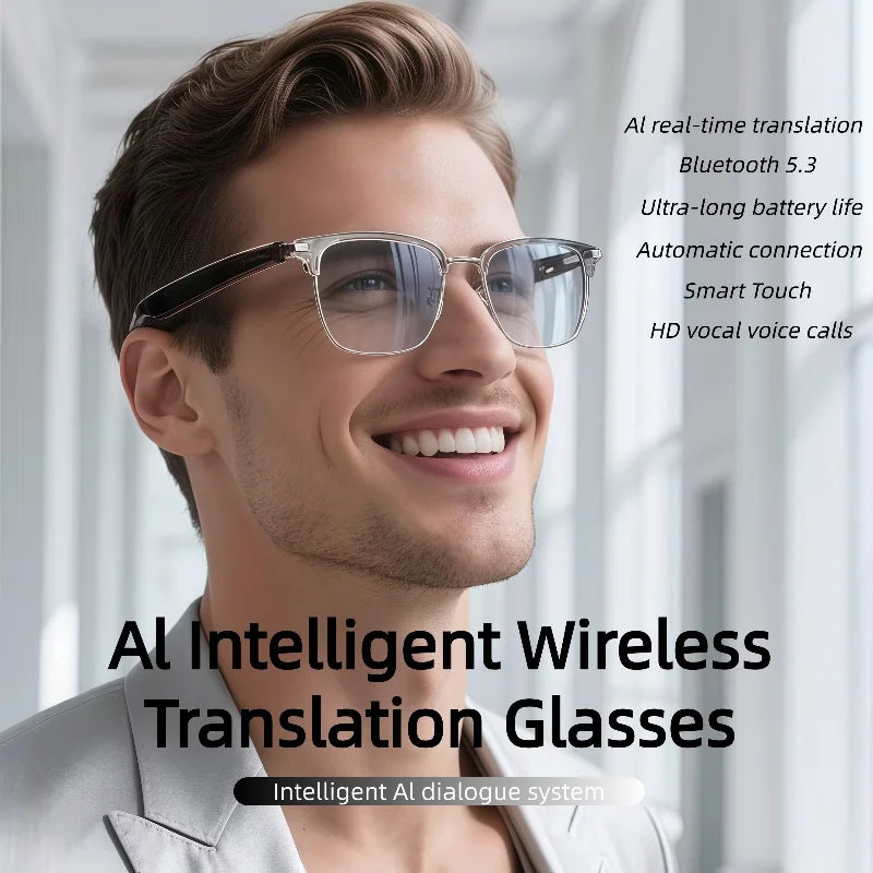 GT-33 Smart wireless anti-blue light glassesTranslation Sunglasses Voice RemoteControl Music EyewearWaterproof sports spectacles