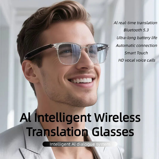 GT-33 Smart wireless anti-blue light glassesTranslation Sunglasses Voice RemoteControl Music EyewearWaterproof sports spectacles