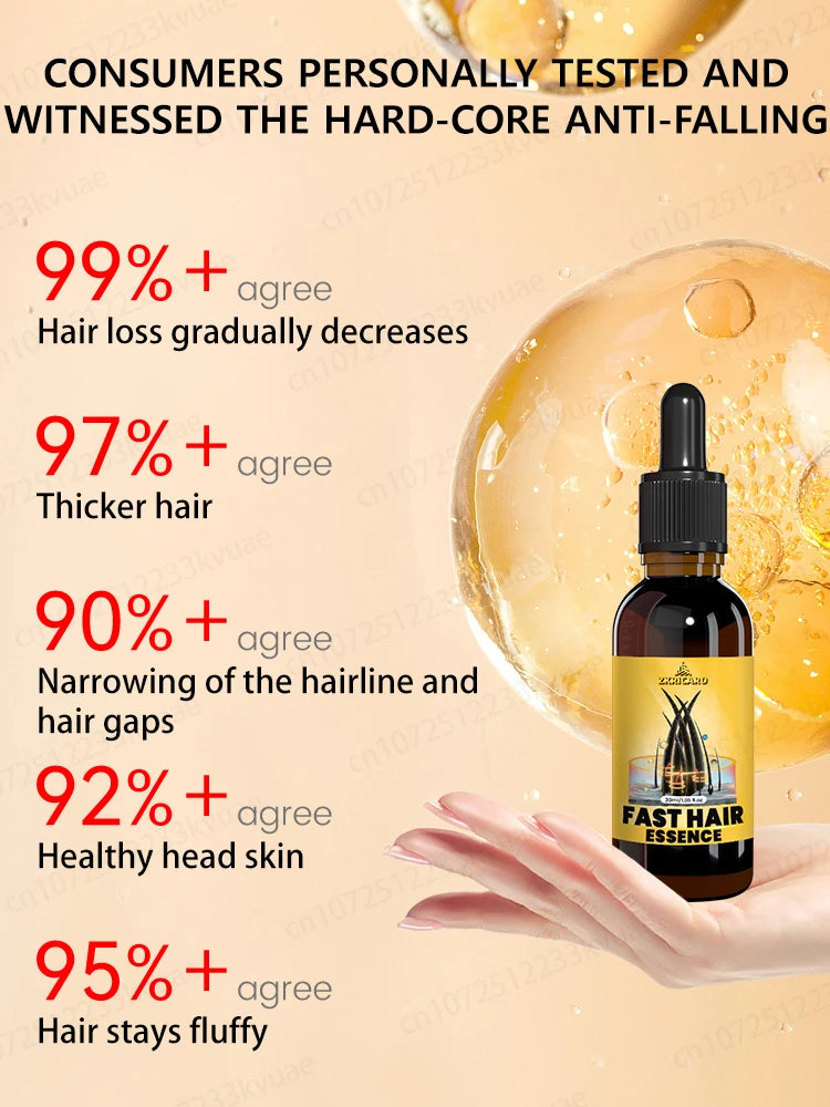 Double hair growth essential oil, the result of plant essence research, say goodbye to baldness and hair loss, without harming t