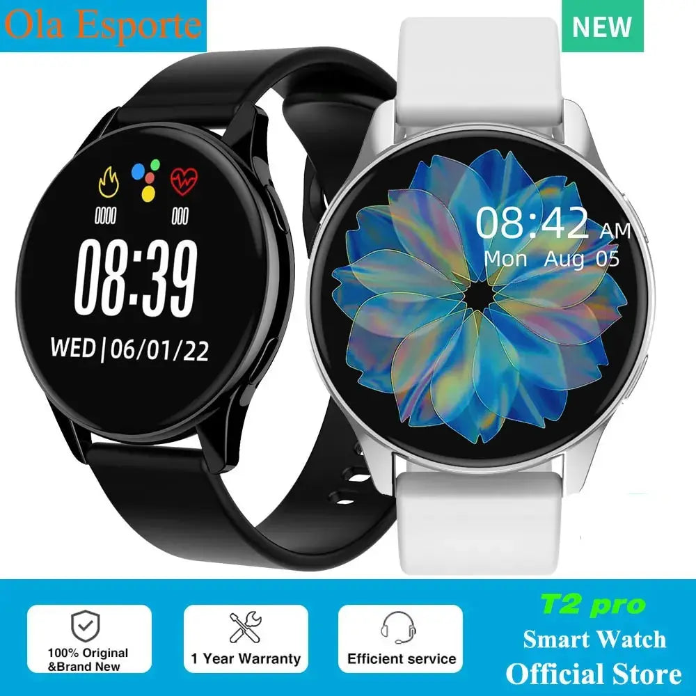 Newest Smart Watch 2024 Full Round Smartwatch Men Bluetooth Call Smart Watch Women Fitness Bracelet DIY Faces IOS Android Phone