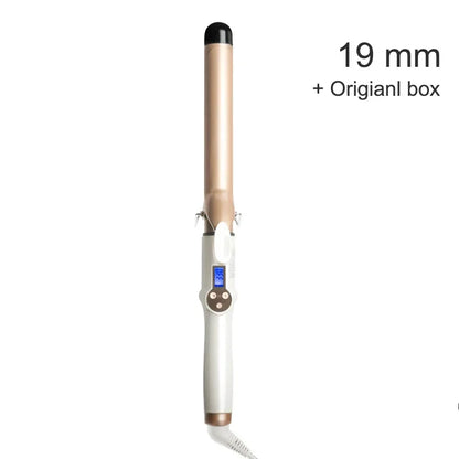 2025 New Electric Hair Curler with LCD Screen Digital Curling Iron Hair Curlers Irons 19-38mm Professional Curling Iron Curler