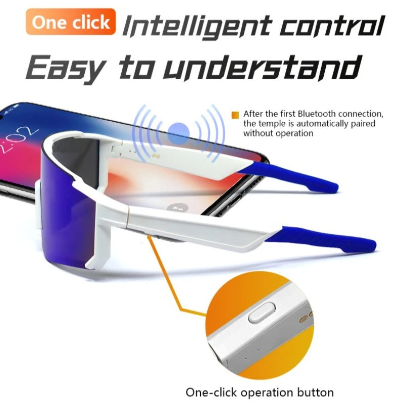 QY-Pro1 Bluetooth Smart Glasses  Intelligent Translation Sunglasses Voice Remote Control Music Eyewear Waterproof Eyeglasses