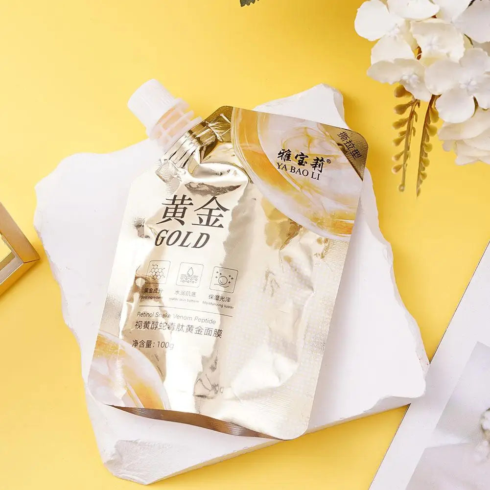 100g Moisturizing Retinol Gold Mask Oil Control Remove Pores Snake Venom Brighten Facial Mask Firming Face Skin Care