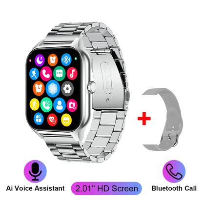 KESHUYOU 2025 New Smart Watch H9 Pro Max 2.01 inch HD Display Receive Calls Multi Sport Mode Smartwatch for Men Women Gift