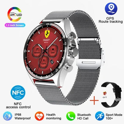 2024 New Outdoor Sports GPS Smart Watch Men Bluetooth Call Smartwatch Health Monitoring Compass IP68 Waterproof Watches Men
