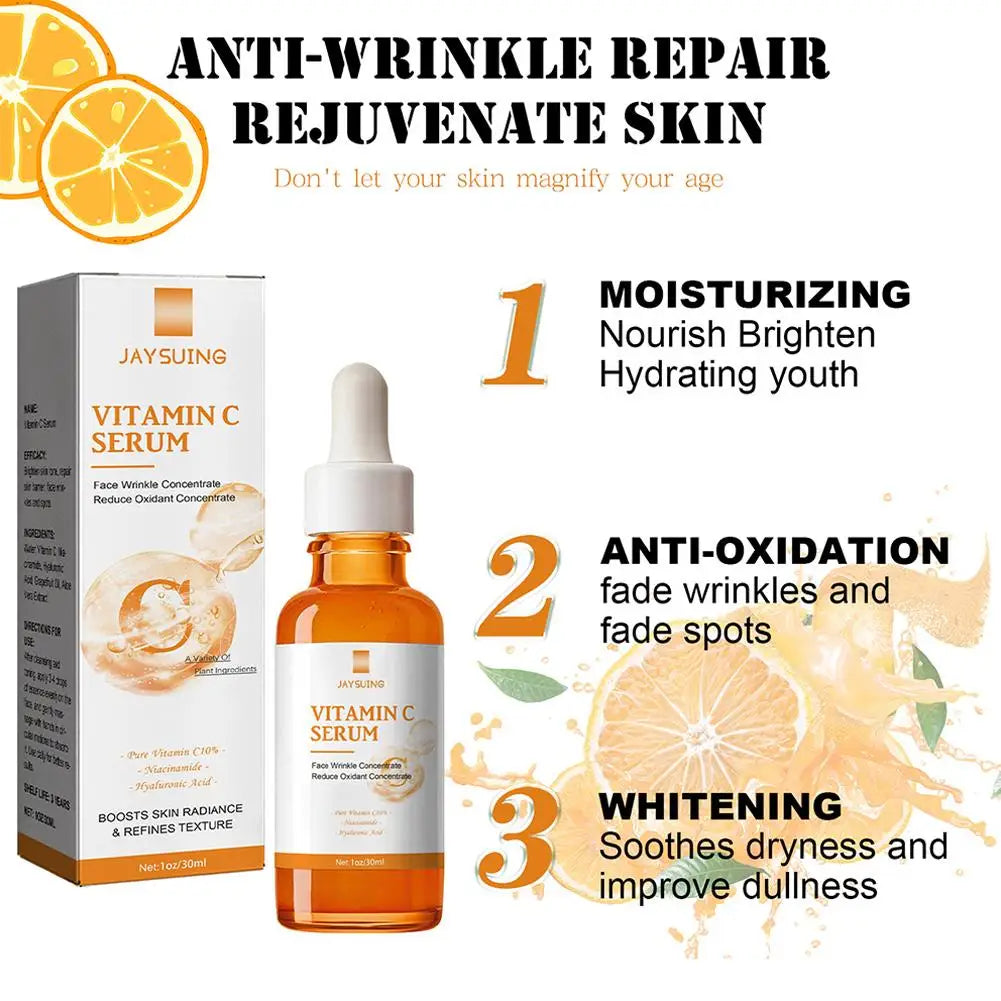 Retinol Facial Serum Skin Whitening Anti-aging Vitamin C B3 Rich Wrinkle Removal Moisturizing Serum Firming Skin Care